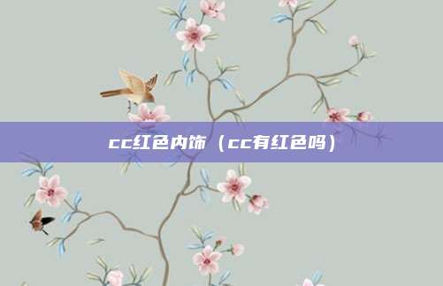 cc红色内饰（cc有红色吗）