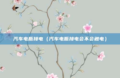 汽车电瓶接电（汽车电瓶接电会不会触电）