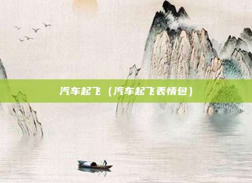 汽车起飞（汽车起飞表情包）