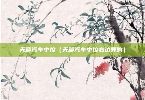 天籁汽车中控（天籁汽车中控右边异响）