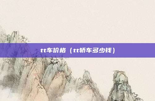 tt车价格（tt轿车多少钱）