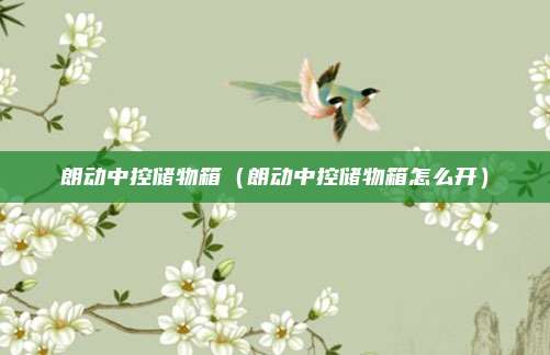 朗动中控储物箱（朗动中控储物箱怎么开）