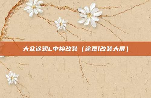 大众途观L中控改装(途观l改装大屏)