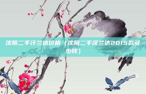 沈阳二手汗兰达价格（沈阳二手汉兰达2015款多少钱）