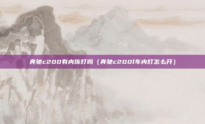 奔驰c200有内饰灯吗（奔驰c200l车内灯怎么开）
