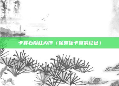 卡宴石榴红内饰(保时捷卡宴紫红色)