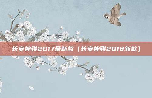 长安神骐2017最新款（长安神骐2018新款）