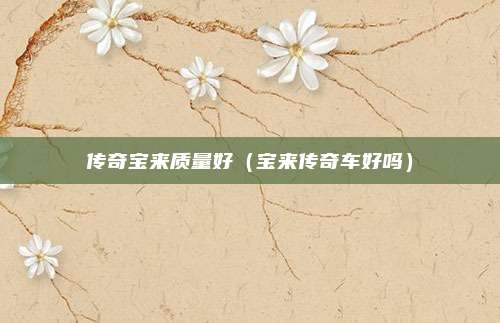 传奇宝来质量好（宝来传奇车好吗）