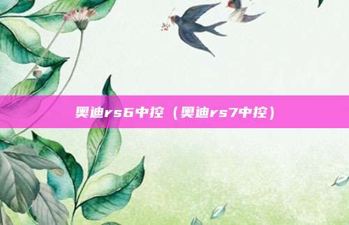 奥迪rs6中控（奥迪rs7中控）