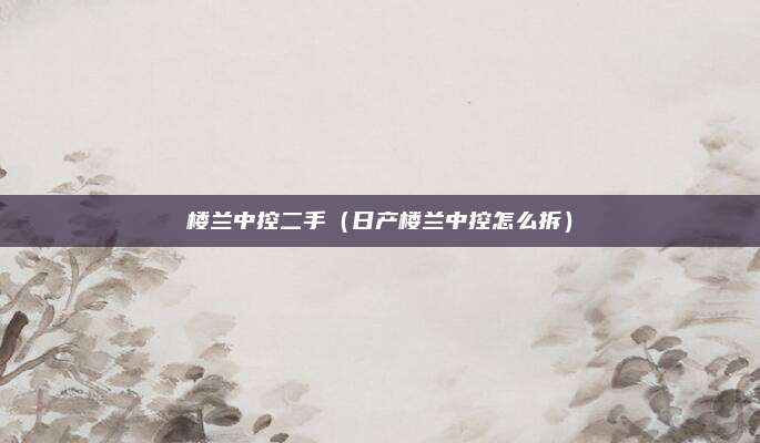 楼兰中控二手(日产楼兰中控怎么拆)
