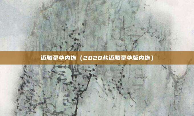 迈腾豪华内饰(2020款迈腾豪华版内饰)