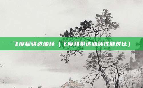 飞度和骐达油耗（飞度和骐达油耗性能对比）