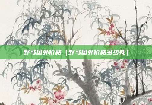 野马国外价格（野马国外价格多少钱）