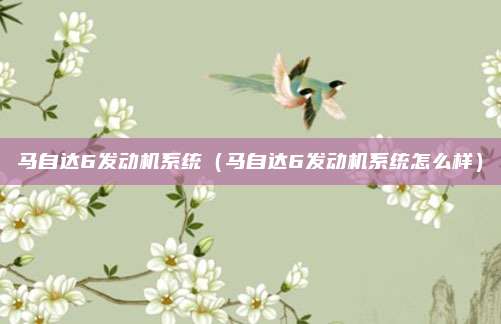 马自达6发动机系统(马自达6发动机系统怎么样)