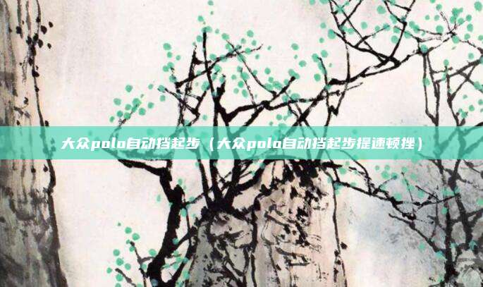 大众polo自动挡起步（大众polo自动挡起步提速顿挫）