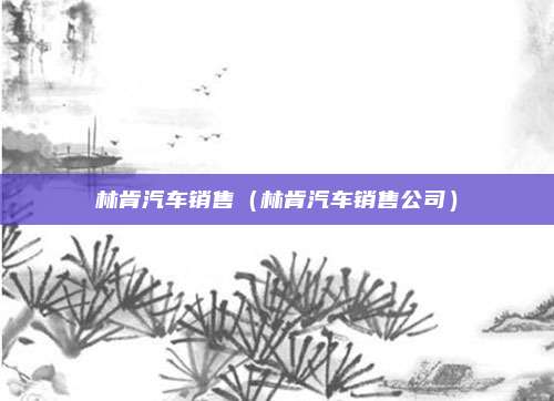 林肯汽车销售（林肯汽车销售公司）