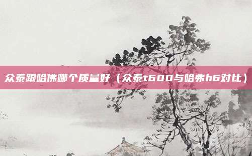 众泰跟哈佛哪个质量好（众泰t600与哈弗h6对比）