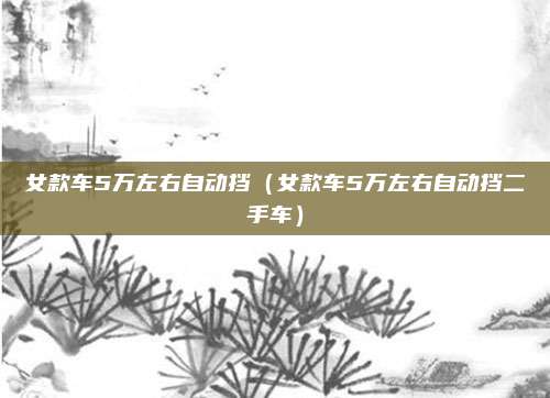女款车5万左右自动挡（女款车5万左右自动挡二手车）