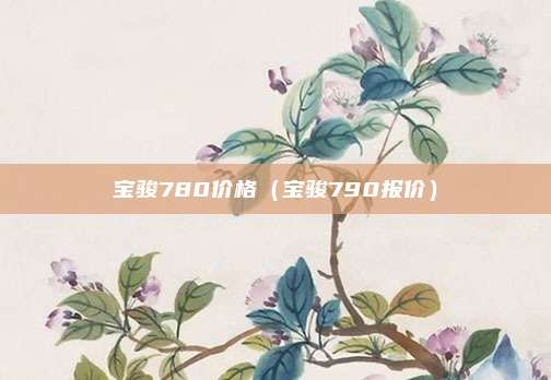 宝骏780价格(宝骏790报价)