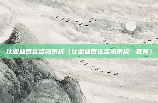 比亚迪盲区监测系统（比亚迪盲区监测系统一直亮）