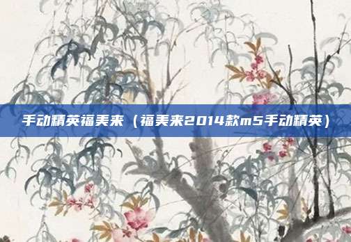 手动精英福美来(福美来2014款m5手动精英)