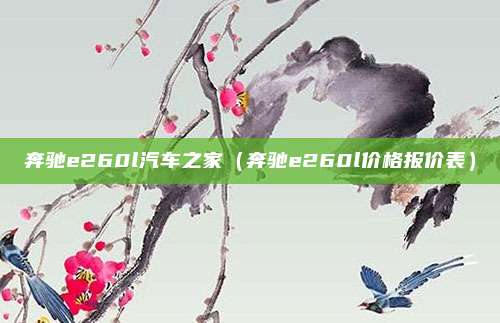 奔驰e260l汽车之家（奔驰e260l价格报价表）