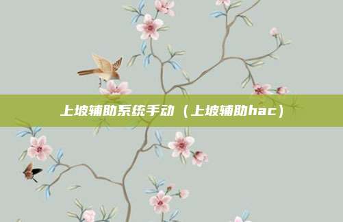 上坡辅助系统手动（上坡辅助hac）