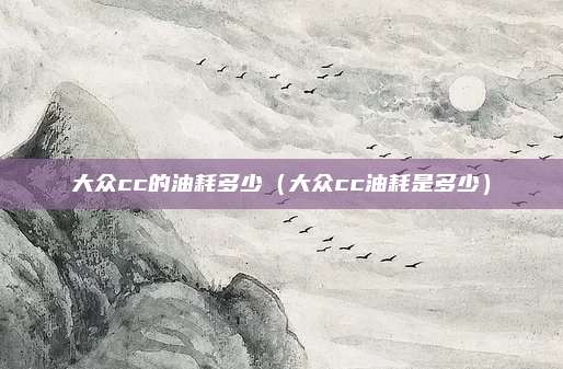 大众cc的油耗多少（大众cc油耗是多少）