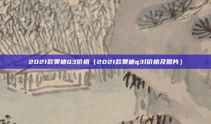 2021款奥迪Q3价格（2021款奥迪q3l价格及图片）