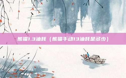 熊猫1.3油耗（熊猫手动13油耗是多少）