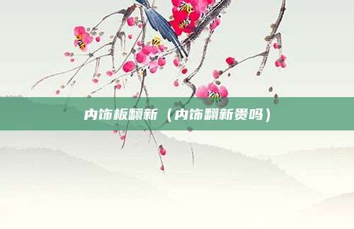 内饰板翻新(内饰翻新贵吗)