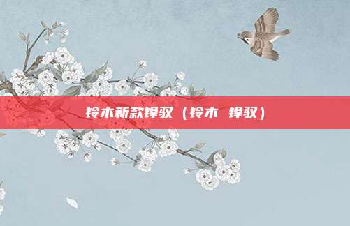 铃木新款锋驭(铃木 锋驭)