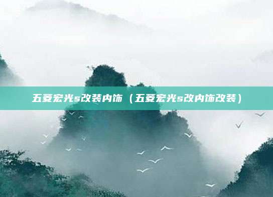 五菱宏光s改装内饰(五菱宏光s改内饰改装)