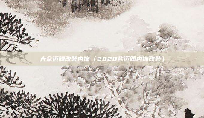 大众迈腾改装内饰（2020款迈腾内饰改装）