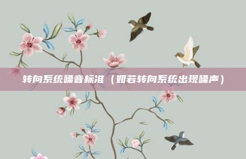 转向系统噪音标准（如若转向系统出现噪声）