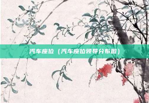 汽车座位（汽车座位领导分布图）