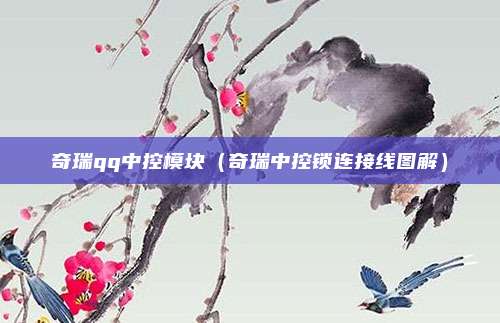 奇瑞qq中控模块（奇瑞中控锁连接线图解）