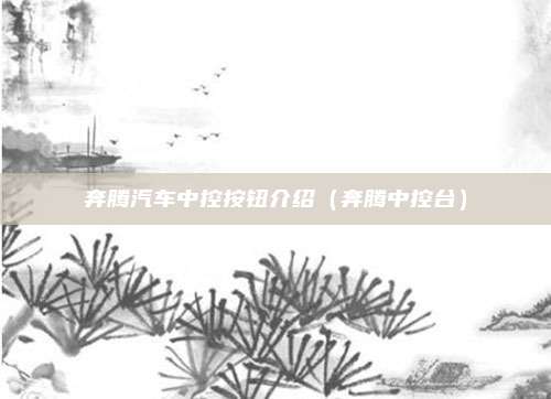 奔腾汽车中控按钮介绍（奔腾中控台）