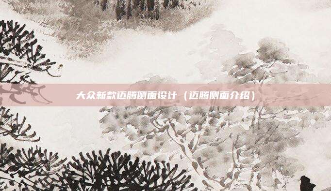 大众新款迈腾侧面设计（迈腾侧面介绍）