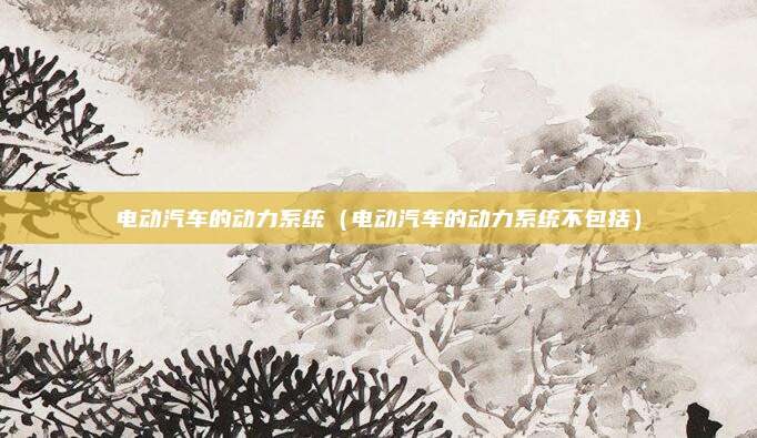 电动汽车的动力系统（电动汽车的动力系统不包括）