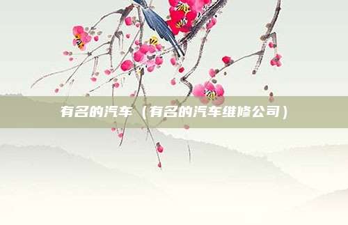 有名的汽车(有名的汽车维修公司)