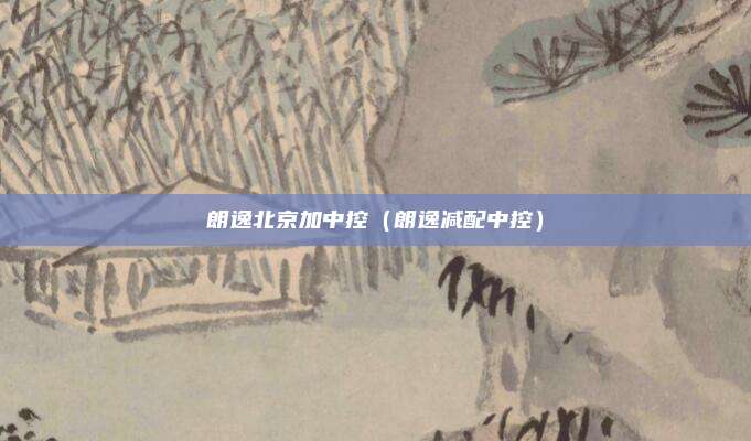 朗逸北京加中控(朗逸减配中控)