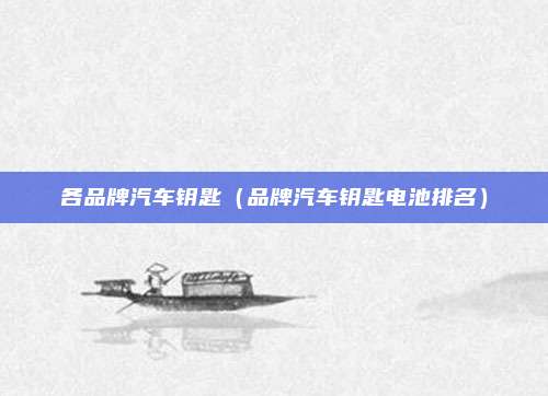 各品牌汽车钥匙(品牌汽车钥匙电池排名)