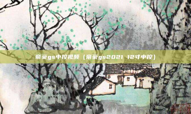 帝豪gs中控视频（帝豪gs2021 12寸中控）