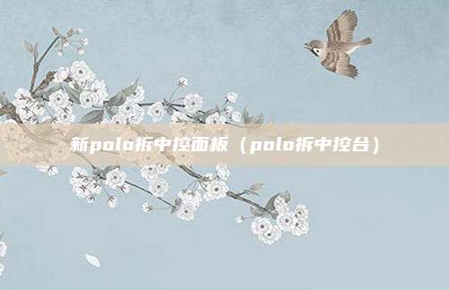 新polo拆中控面板（polo拆中控台）