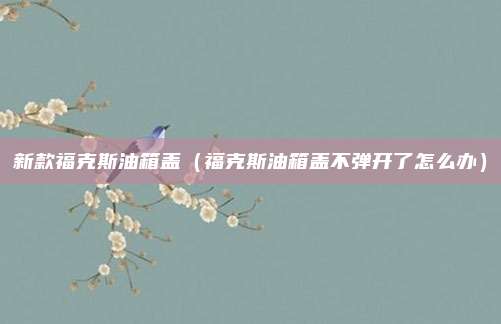 新款福克斯油箱盖（福克斯油箱盖不弹开了怎么办）