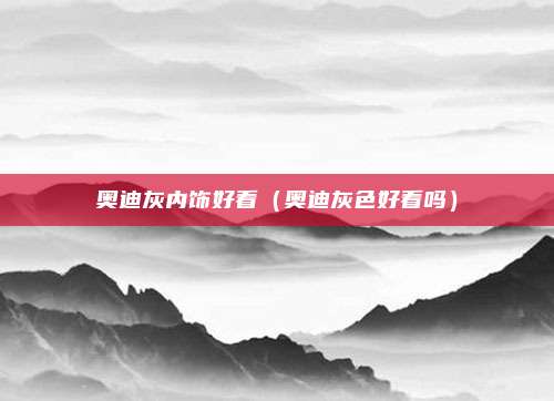 奥迪灰内饰好看（奥迪灰色好看吗）