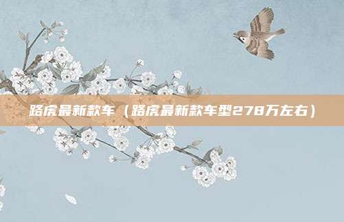 路虎最新款车(路虎最新款车型278万左右)