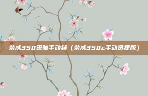 荣威350讯驰手动挡（荣威350c手动迅捷版）