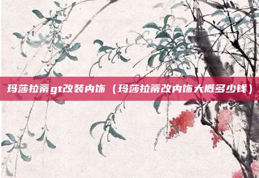 玛莎拉蒂gt改装内饰（玛莎拉蒂改内饰大概多少钱）